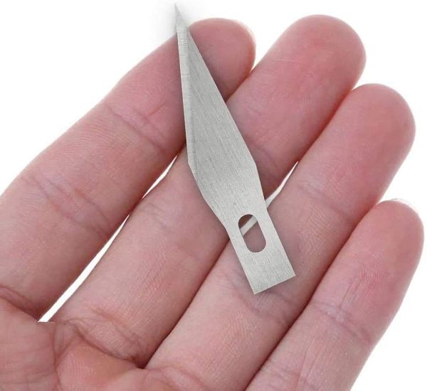 DIYSELF 300 PCS Exacto Knife Blades 11, High Carbon Steel Exacto Blades, Craft Knife Blades, #11 Exacto Knife Refill Blades with Storage Case for Scrapbooking, Stencil, Exacto Replacement Blades - Image 2