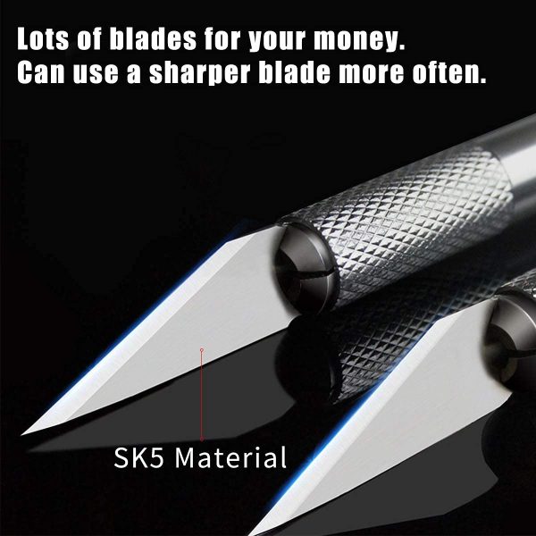 DIYSELF 300 PCS Exacto Knife Blades 11, High Carbon Steel Exacto Blades, Craft Knife Blades, #11 Exacto Knife Refill Blades with Storage Case for Scrapbooking, Stencil, Exacto Replacement Blades - Image 3