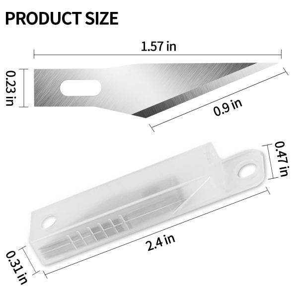 DIYSELF 20PCS Craft Knife Blades, SK5 Carbon Steel #11 Exacto Knife Blades Refill Hobby Art Blades Exacto Blades Cutting Tool with Storage Case for Craft, Hobby, Scrapbooking, Stencil - Image 6