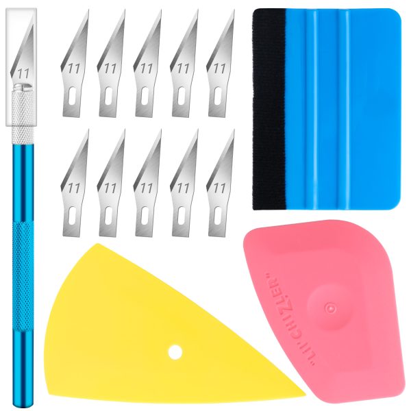 DIYSELF 5 Pack Window Tint Kit, Vinyl Wrap Tool Kit, Window Tint Tools, Tint Kit for Car Wrap, Stained Glass Window Film, Wallpaper, Privacy Film, Wallpaper, Car Wrap Kit, Squeegee for Vinyl Included - Image 7